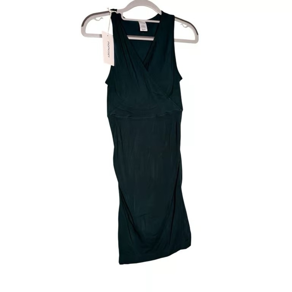 Sleeveless Wrap-Front Black Women’s Dress